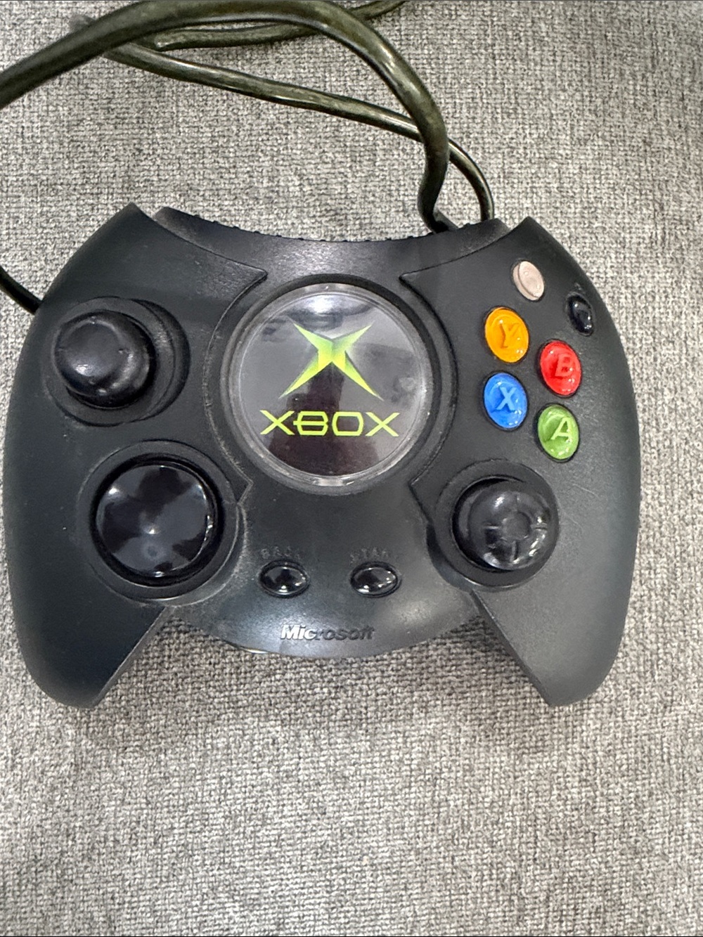 Microsoft Black Xbox Wired Controller with Color Action Buttons OEM